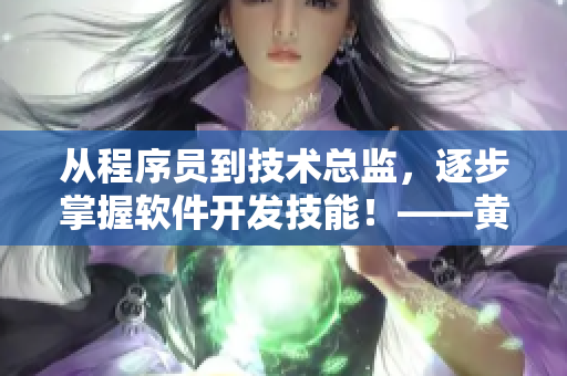 從程序員到技術(shù)總監(jiān)，逐步掌握軟件開發(fā)技能！——黃品匯軟件平臺(tái)推薦