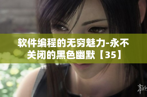 軟件編程的無(wú)窮魅力-永不關(guān)閉的黑色幽默【35】