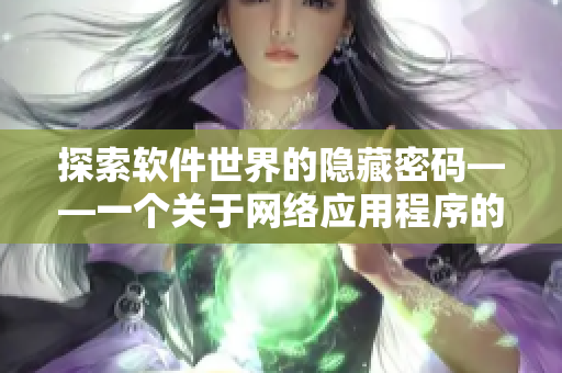 探索軟件世界的隱藏密碼——一個關(guān)于網(wǎng)絡(luò)應(yīng)用程序的神秘游戲