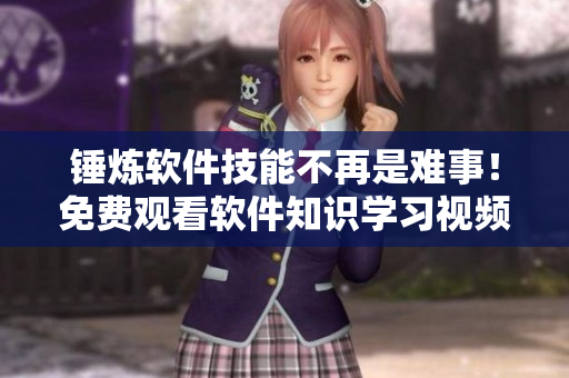 錘煉軟件技能不再是難事！免費觀看軟件知識學習視頻！