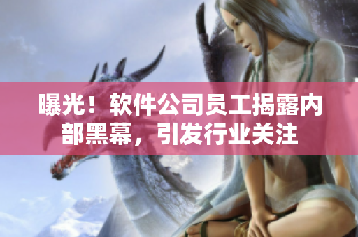 曝光！軟件公司員工揭露內(nèi)部黑幕，引發(fā)行業(yè)關(guān)注