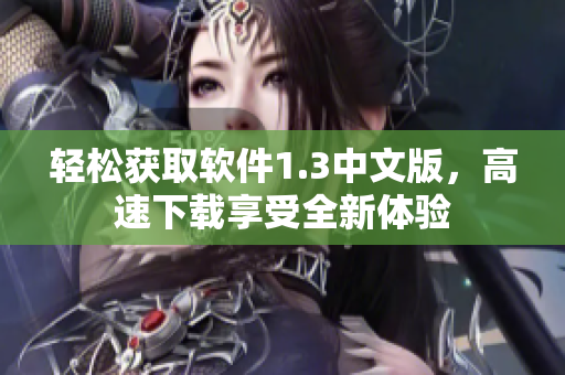 輕松獲取軟件1.3中文版，高速下載享受全新體驗(yàn)