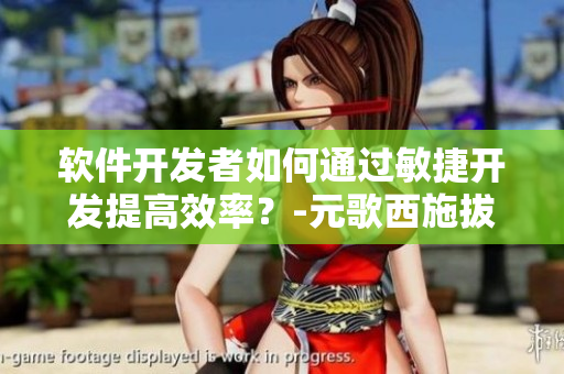 軟件開發(fā)者如何通過敏捷開發(fā)提高效率？-元歌西施拔蘿卜流血簡(jiǎn)析
