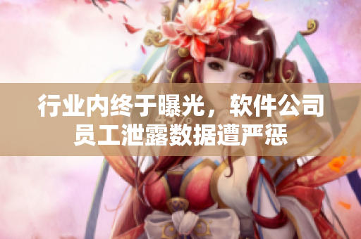 行業(yè)內終于曝光，軟件公司員工泄露數(shù)據(jù)遭嚴懲