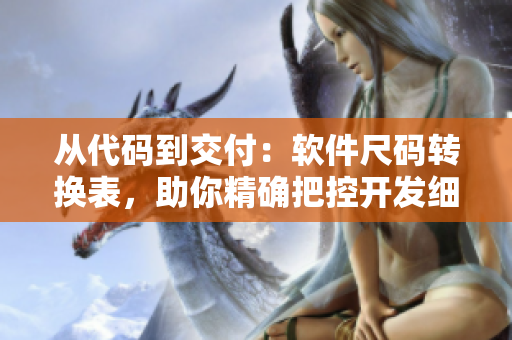 從代碼到交付：軟件尺碼轉換表，助你精確把控開發(fā)細節(jié)