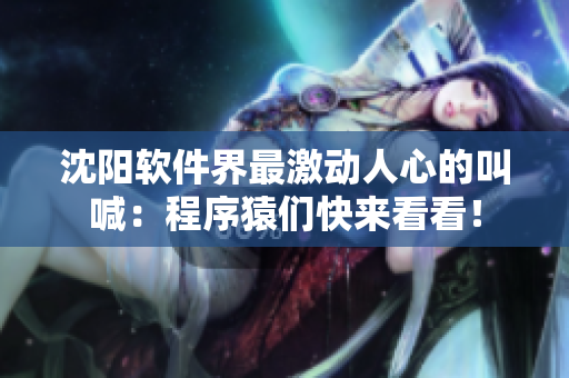 沈陽軟件界最激動人心的叫喊：程序猿們快來看看！