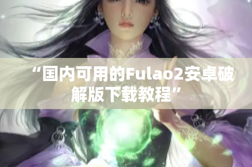 “國內(nèi)可用的Fulao2安卓破解版下載教程”