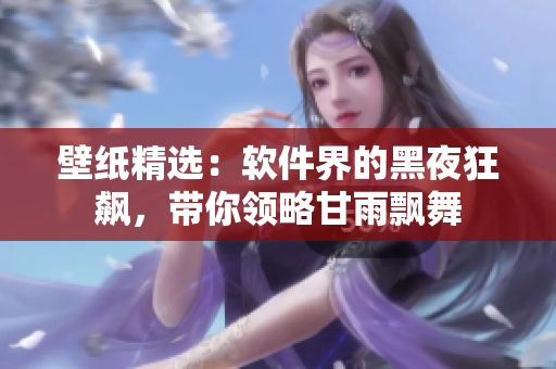 壁紙精選：軟件界的黑夜狂飆，帶你領(lǐng)略甘雨飄舞