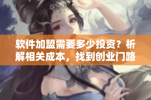 軟件加盟需要多少投資？析解相關(guān)成本，找到創(chuàng)業(yè)門路！