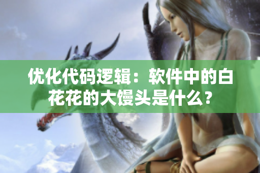 優(yōu)化代碼邏輯：軟件中的白花花的大饅頭是什么？