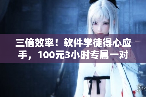 三倍效率！軟件學(xué)徒得心應(yīng)手，100元3小時(shí)專(zhuān)屬一對(duì)一指導(dǎo)