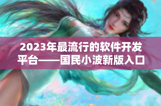 2023年最流行的軟件開發(fā)平臺——國民小波新版入口