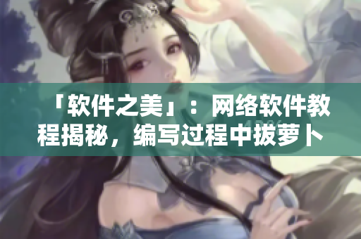 「軟件之美」：網(wǎng)絡(luò)軟件教程揭秘，編寫過程中拔蘿卜流血的經(jīng)驗(yàn)分享！