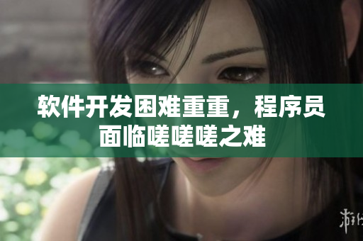 軟件開發(fā)困難重重，程序員面臨嗟嗟嗟之難