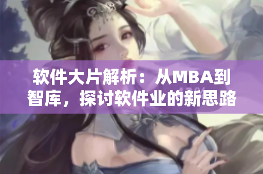 軟件大片解析：從MBA到智庫(kù)，探討軟件業(yè)的新思路