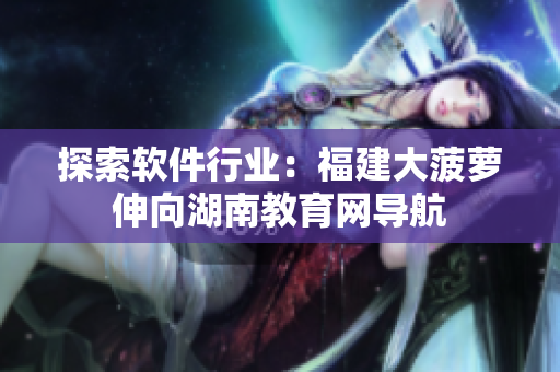 探索軟件行業(yè)：福建大菠蘿伸向湖南教育網(wǎng)導(dǎo)航