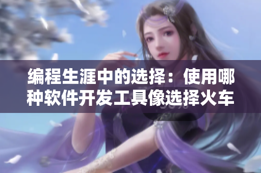 編程生涯中的選擇：使用哪種軟件開發(fā)工具像選擇火車或后媽媽一樣重要