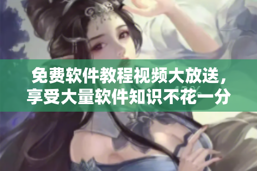 免費(fèi)軟件教程視頻大放送，享受大量軟件知識不花一分錢！