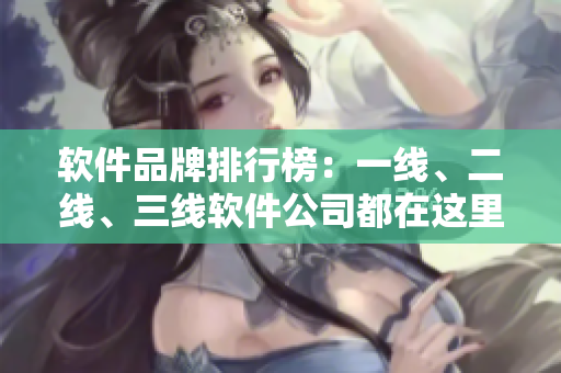 軟件品牌排行榜：一線、二線、三線軟件公司都在這里！