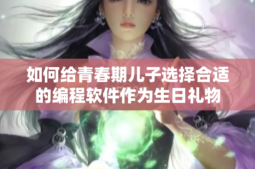 如何給青春期兒子選擇合適的編程軟件作為生日禮物