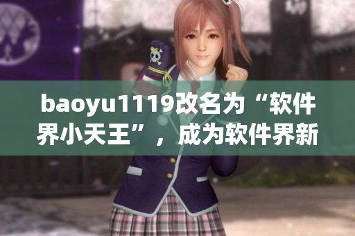 baoyu1119改名為“軟件界小天王”，成為軟件界新寵，引發(fā)業(yè)界關注