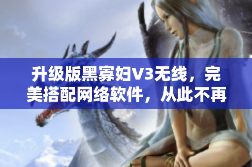 升級(jí)版黑寡婦V3無(wú)線(xiàn)，完美搭配網(wǎng)絡(luò)軟件，從此不再擔(dān)心連接問(wèn)題