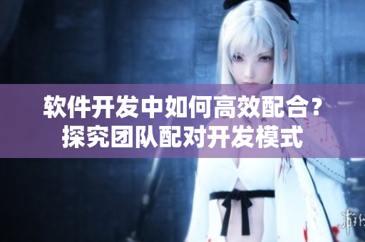 軟件開發(fā)中如何高效配合？探究團(tuán)隊(duì)配對(duì)開發(fā)模式