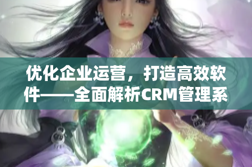 優(yōu)化企業(yè)運營，打造高效軟件——全面解析CRM管理系統(tǒng)