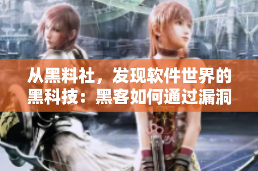 從黑料社，發(fā)現(xiàn)軟件世界的黑科技：黑客如何通過漏洞入侵你的電腦