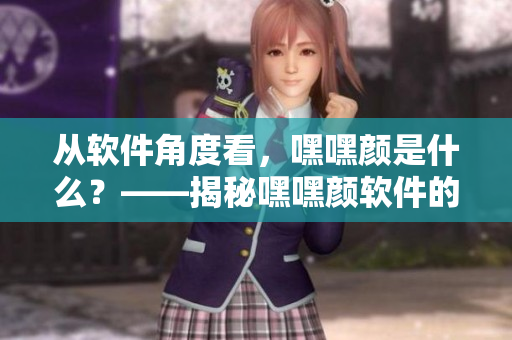 從軟件角度看，嘿嘿顏是什么？——揭秘嘿嘿顏軟件的工作原理