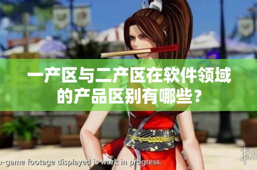 一產(chǎn)區(qū)與二產(chǎn)區(qū)在軟件領(lǐng)域的產(chǎn)品區(qū)別有哪些？