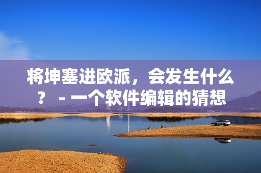 將坤塞進歐派，會發(fā)生什么？ - 一個軟件編輯的猜想
