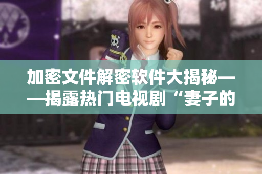 加密文件解密軟件大揭秘——揭露熱門電視劇“妻子的秘密”免費版的保密技術(shù)