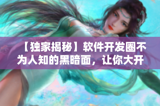【獨(dú)家揭秘】軟件開發(fā)圈不為人知的黑暗面，讓你大開眼界