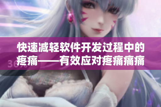 快速減輕軟件開發(fā)過程中的疼痛——有效應(yīng)對(duì)疼痛痛痛痛痛痛痛