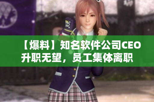 【爆料】知名軟件公司CEO升職無(wú)望，員工集體離職