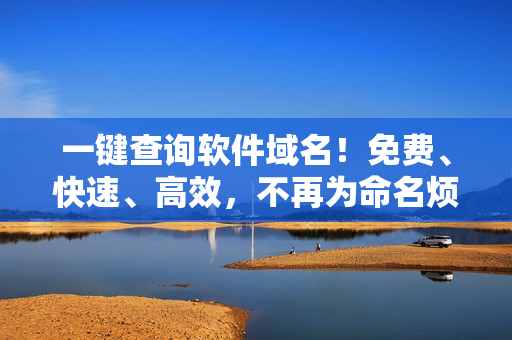 一鍵查詢(xún)軟件域名！免費(fèi)、快速、高效，不再為命名煩惱