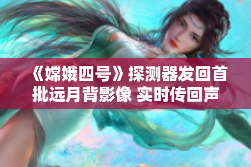 《嫦娥四號》探測器發(fā)回首批遠(yuǎn)月背影像 實時傳回聲音視頻