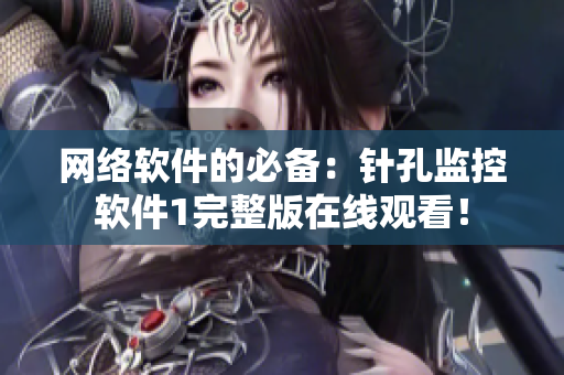 網(wǎng)絡(luò)軟件的必備：針孔監(jiān)控軟件1完整版在線觀看！