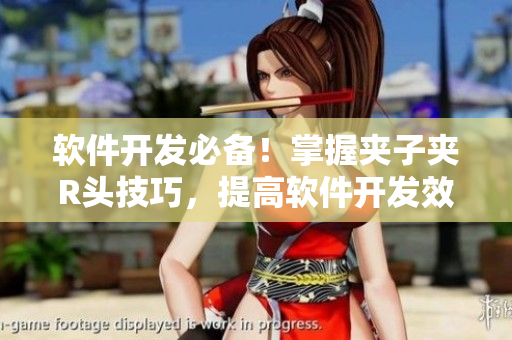 軟件開發(fā)必備！掌握夾子夾R頭技巧，提高軟件開發(fā)效率