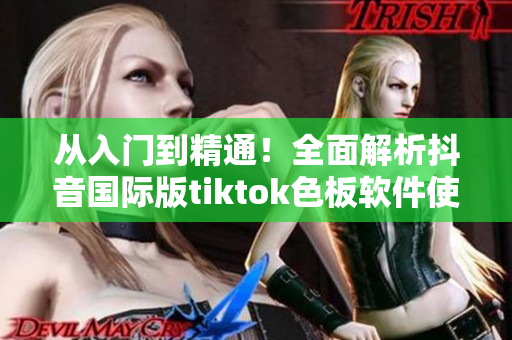 從入門到精通！全面解析抖音國際版tiktok色板軟件使用技巧