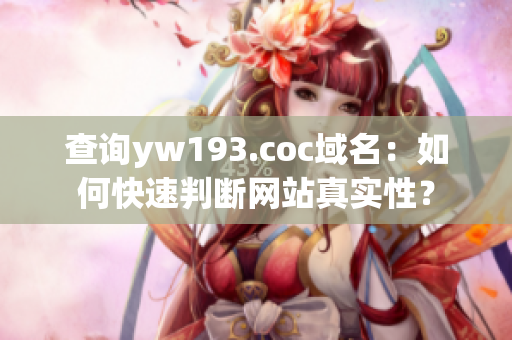 查詢yw193.coc域名：如何快速判斷網(wǎng)站真實性？