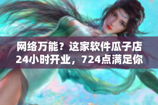 網(wǎng)絡(luò)萬能？這家軟件瓜子店24小時(shí)開業(yè)，724點(diǎn)滿足你的需求！