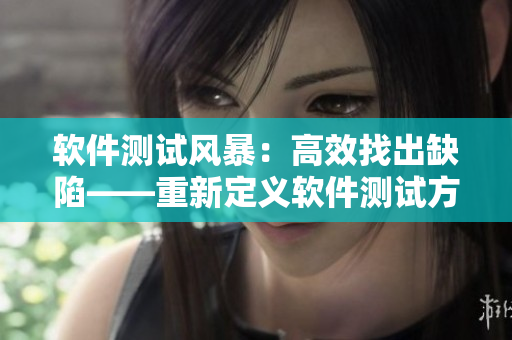 軟件測(cè)試風(fēng)暴：高效找出缺陷——重新定義軟件測(cè)試方法