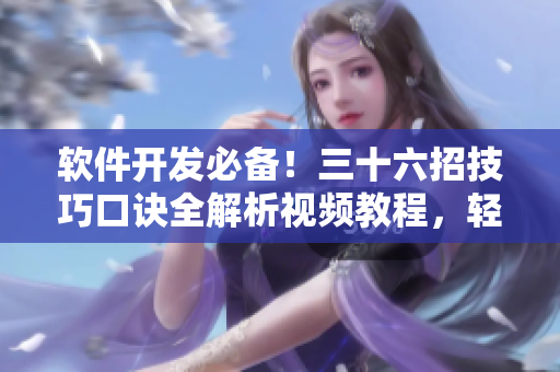 軟件開發(fā)必備！三十六招技巧口訣全解析視頻教程，輕松掌握軟件編程精髓