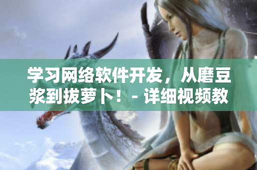 學(xué)習(xí)網(wǎng)絡(luò)軟件開發(fā)，從磨豆?jié){到拔蘿卜！- 詳細視頻教程