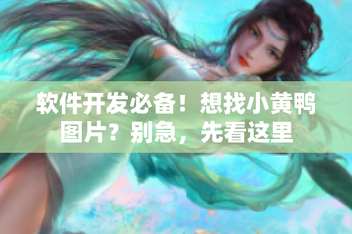 軟件開發(fā)必備！想找小黃鴨圖片？別急，先看這里