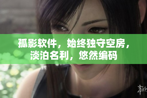 孤影軟件，始終獨守空房，淡泊名利，悠然編碼