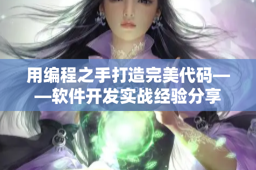 用編程之手打造完美代碼——軟件開發(fā)實戰(zhàn)經(jīng)驗分享