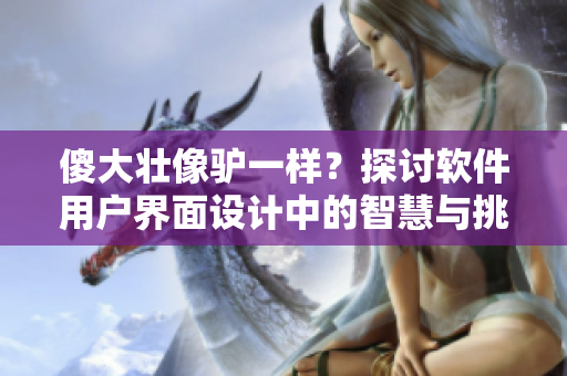 傻大壯像驢一樣？探討軟件用戶界面設(shè)計(jì)中的智慧與挑戰(zhàn)